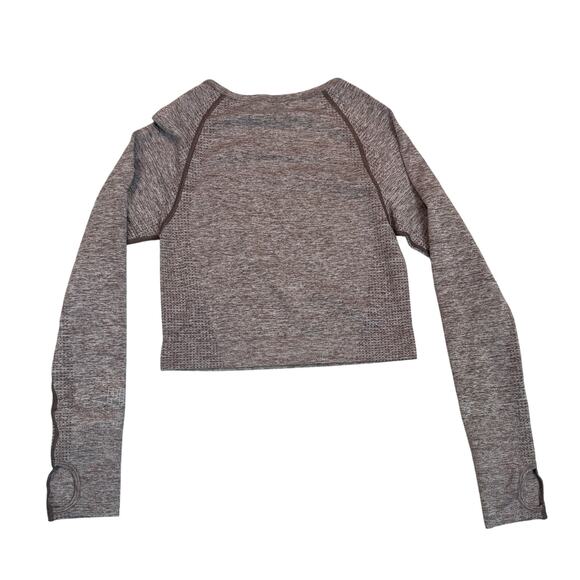 Pink Active Womens Size Medium Workout Longsleeve Crop Top Crossfit Yoga - Picture 2 of 7